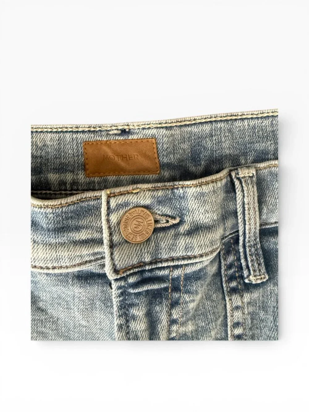 MOTHER THe Rapper Patch  - Springy Ankle Wash- Size 28 - Picture 3 of 12